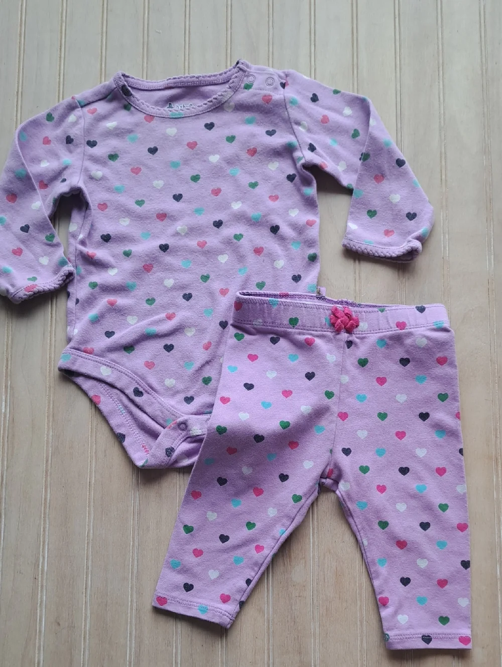 Baby Gap Brannan's Favorites Heart Bodysuit & Leggings Set Infant Comfy Casual